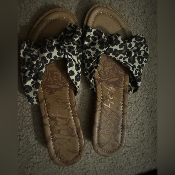 Leopard Print Blowfish Malibu Sandals - Picture 2 of 4